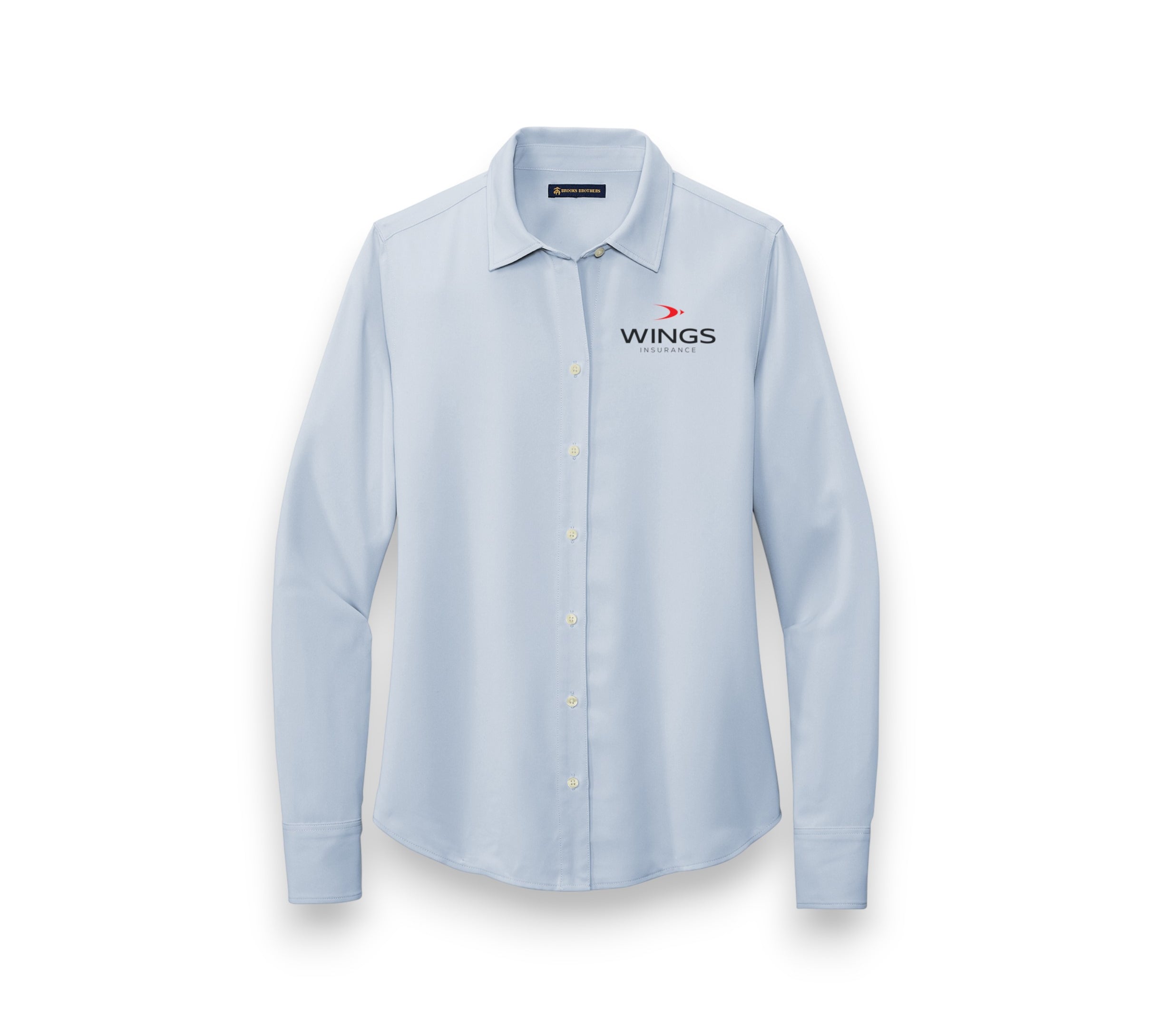 Women's Full-Button Satin Blouse