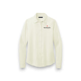 Women's Full-Button Satin Blouse